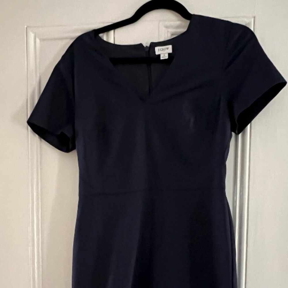 Jcrew navy cocktail dress short